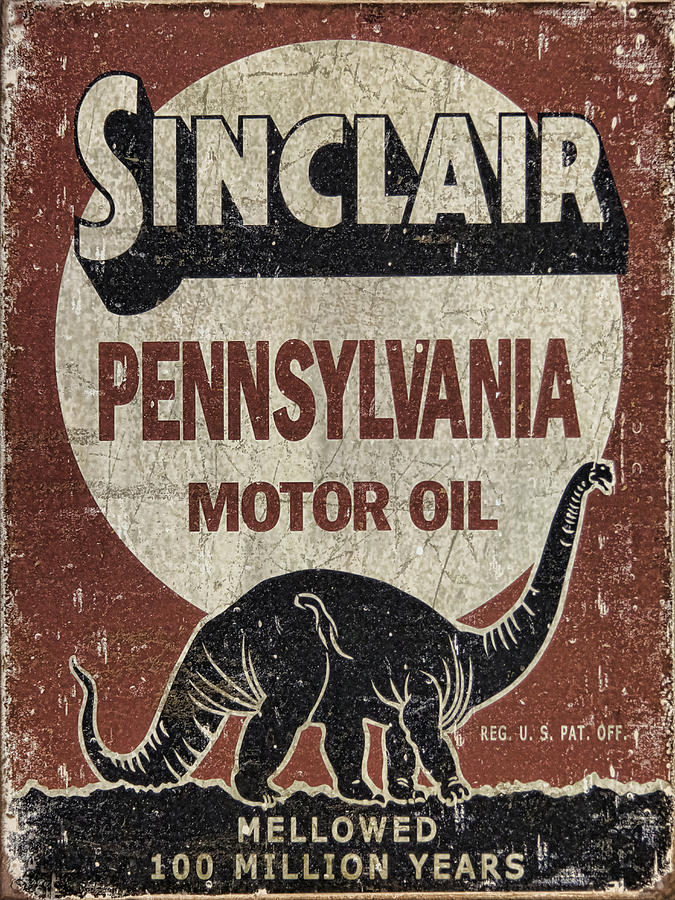 Sinclair Motor Oil Can Photograph by Wes and Dotty Weber