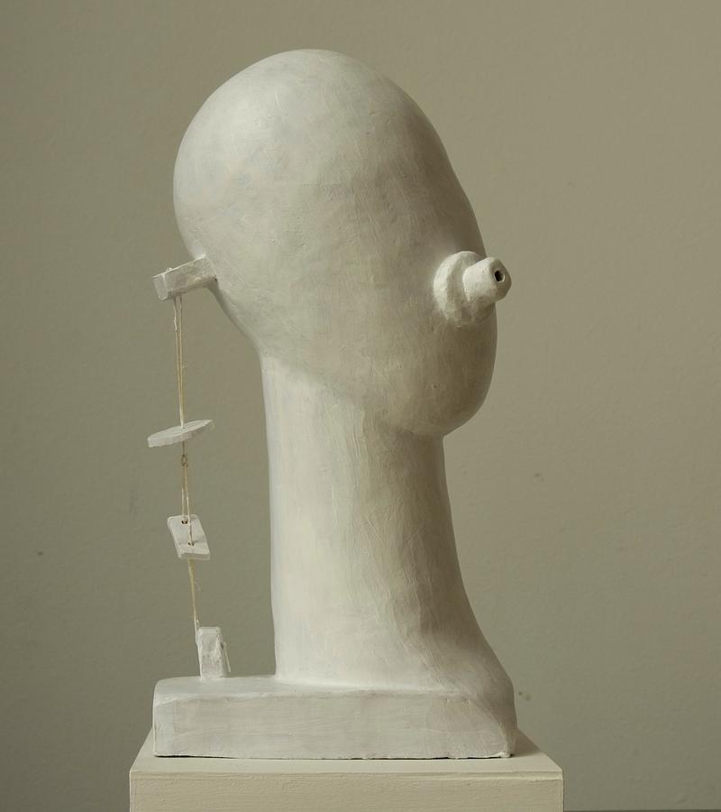 Portrait Sculpture - Sing Song by Goce Davidov