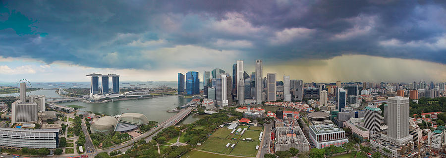 Singapore Bad Weather Photograph by Albert Photo