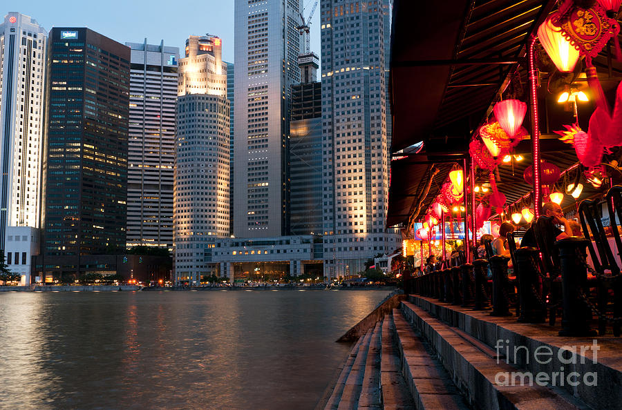 Singapore Boat Quay 02 Photograph by Rick Piper Photography