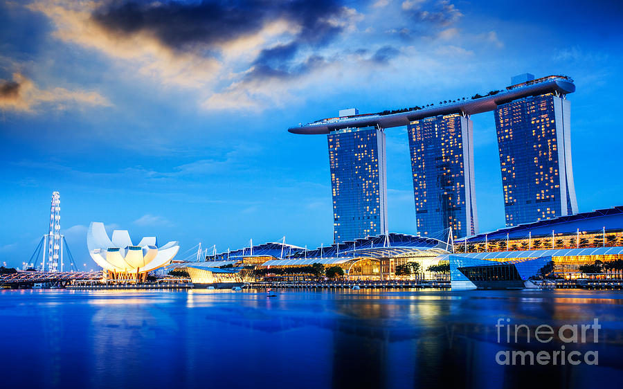 Singapore city  Photograph by Anek Suwannaphoom