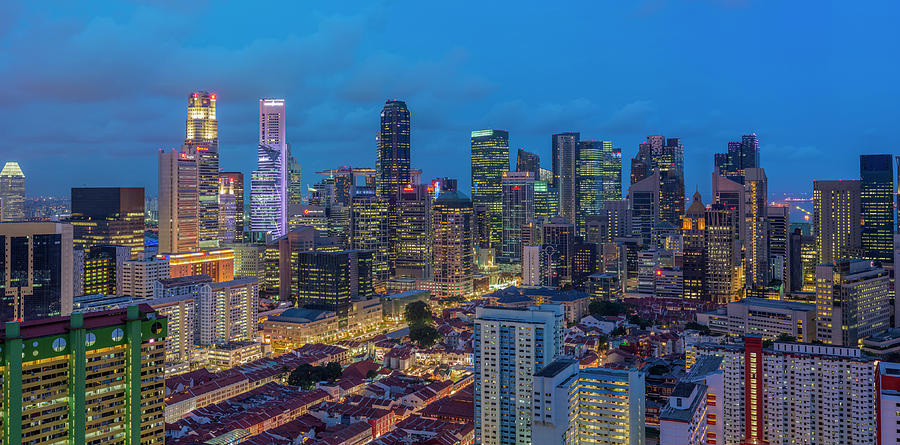 Singapore Cityscape Photograph by Edward Tian
