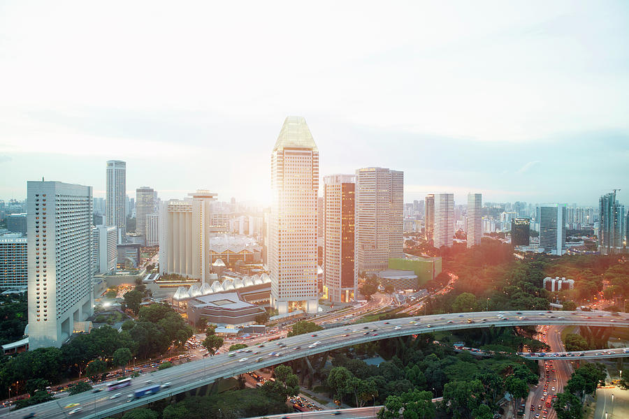 Singapore Cityscape Photograph by Eternity In An Instant