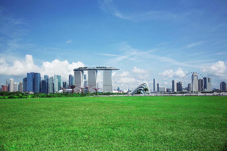 Singapore Skyline And Gardens By The Bay Photograph by Eternity In An Instant