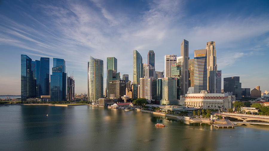 Singapore Skyline Photograph by Edward Tian