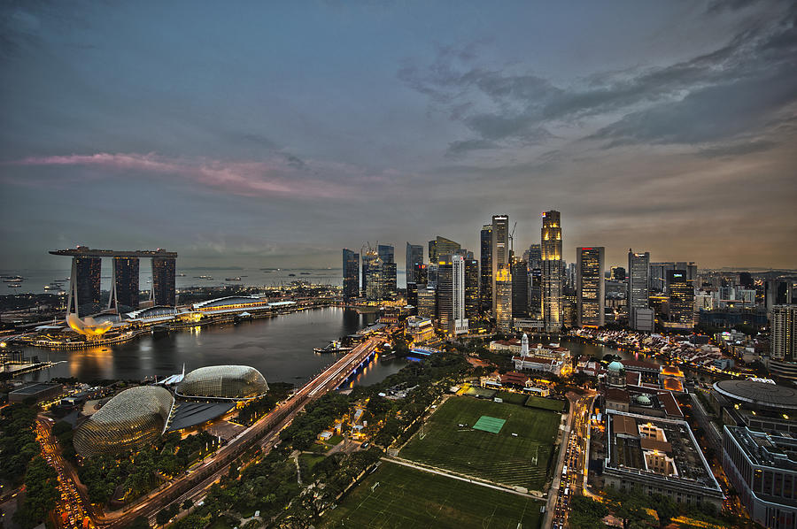 Singapore Skyline Photograph by Georgia Clare