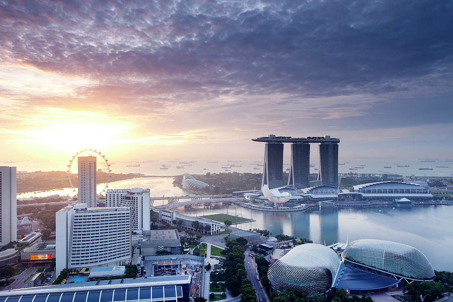 Singapore Sunrise Photograph by Zxvisual