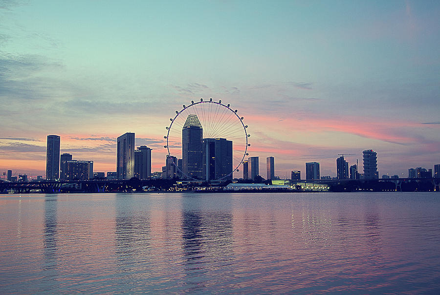 Singapore Sunset Photograph by Achman Winata