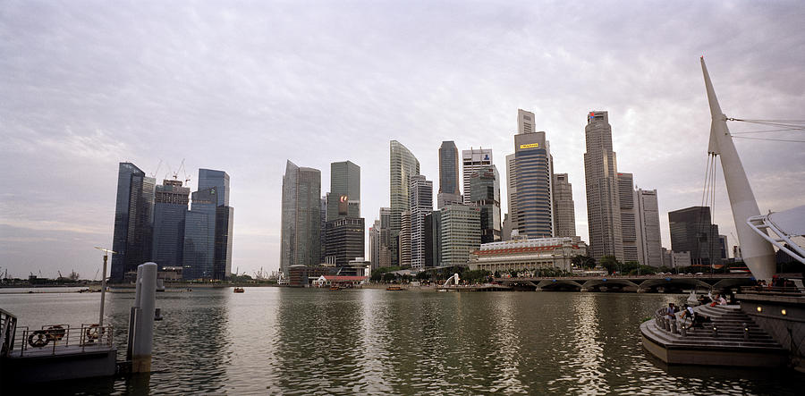 Singapores Marina Bay Photograph by Shaun Higson