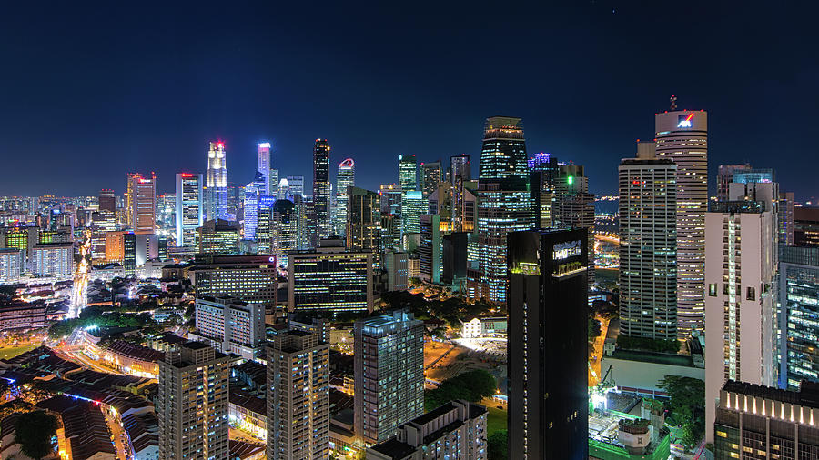 Singapores Skyline by Guo Xiang Chia