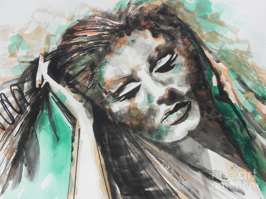 Adele Painting - Singer ADELE 01 by Chrisann Ellis