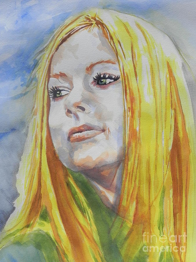 Singer Avril Lavigne Painting by Chrisann Ellis