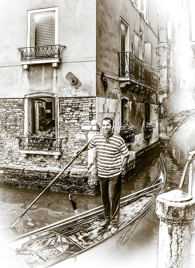 Singing Gondolier Photograph by Julie Palencia