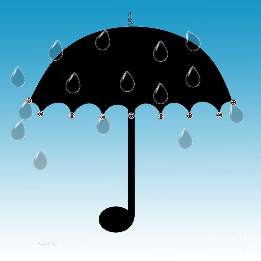 Singing In The Rain Digital Art by Andee Design