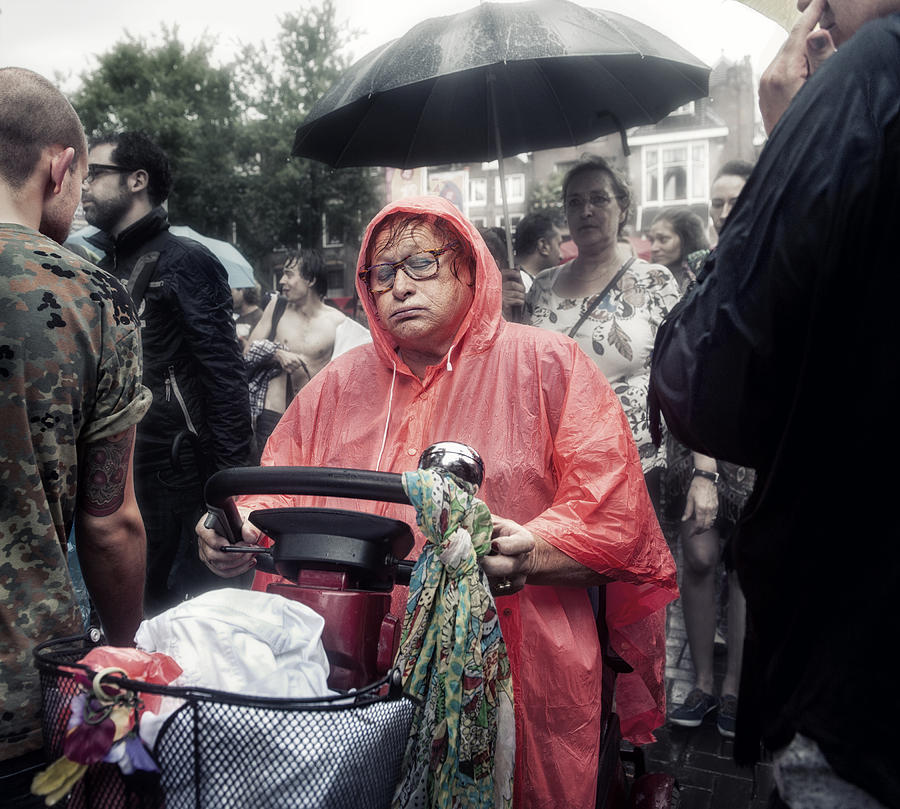 Umbrella Photograph - Rain on somebodys parade  by Michel Verhoef