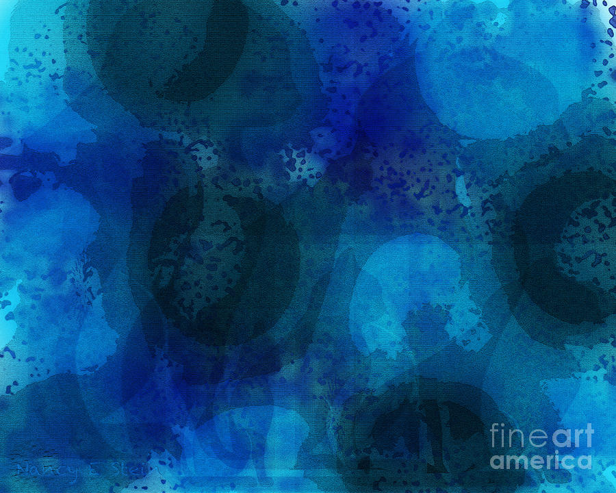 Abstract Digital Art - Singing The Blues At The Kit-Kat Club by Nancy Stein