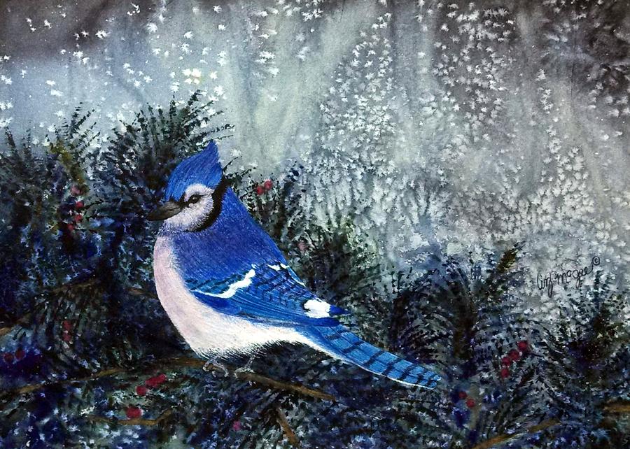Singing the Blues Painting by Lizbeth McGee