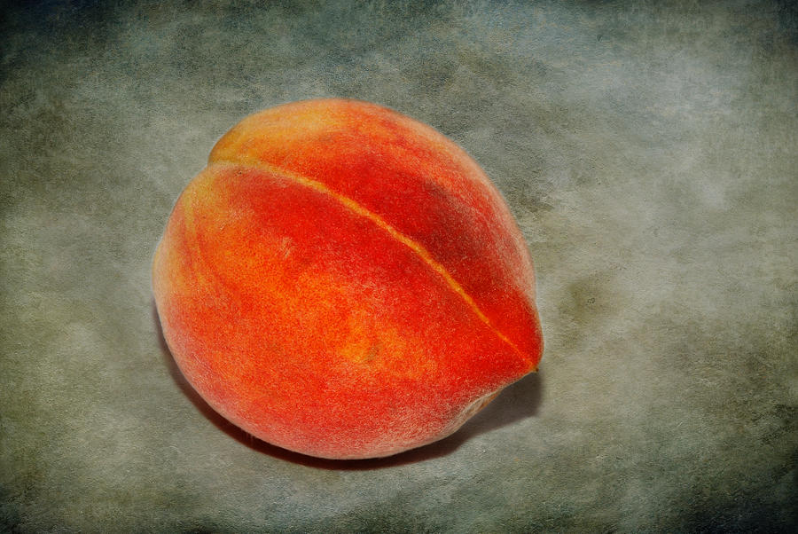 Single Peach 2 Photograph by Linda Segerson
