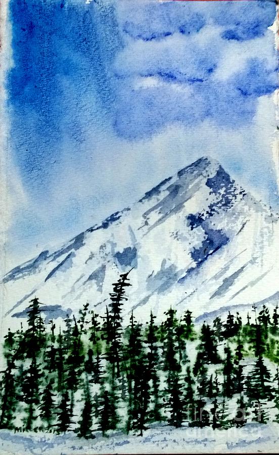 Single Peak  Painting by Eunice Miller