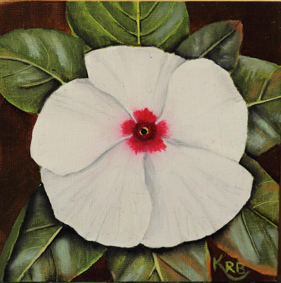 Single Periwinkle Painting by Karen Beasley - Fine Art America