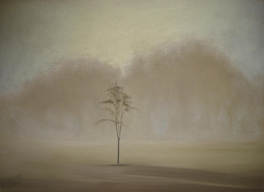 Single Tree - Pastel Pastel by Ben Kotyuk