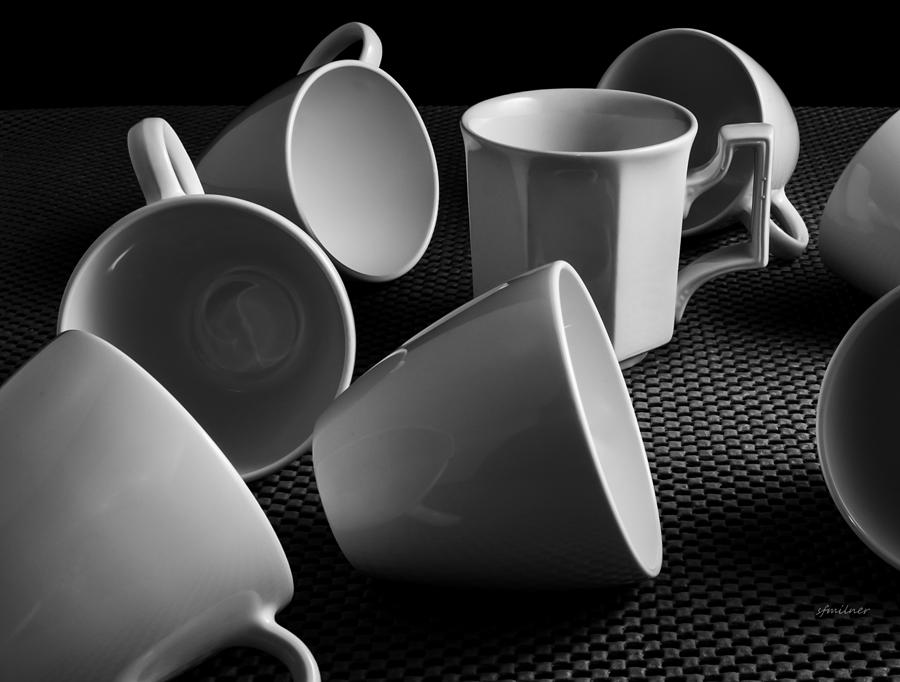 Cup Photograph - Singled Out - Coffee Cups by Steven Milner