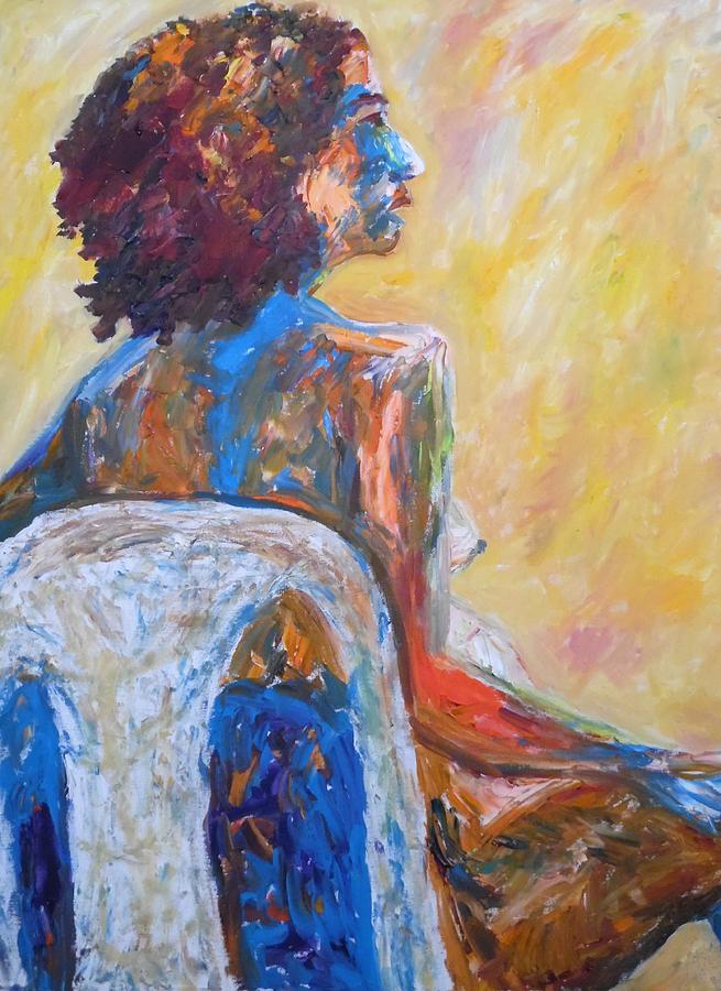 Nude Painting - Fanciful Witty and  Pregnant by Esther Newman-Cohen