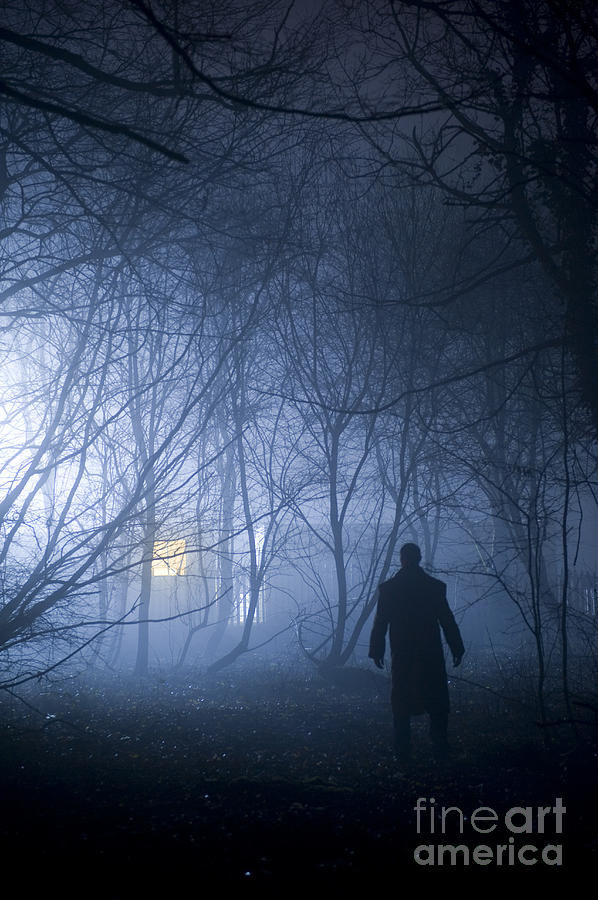 Sinister Silhouette Of A Man At A Window Photograph by Lee Avison