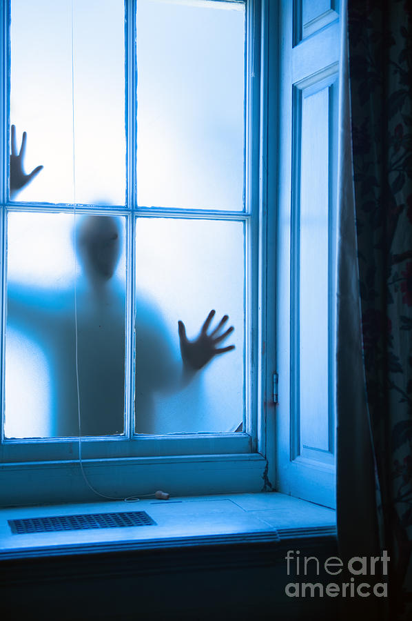 Sinister Silhouette Of A Man At A Window Photograph by Lee Avison