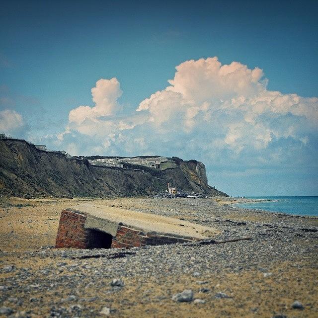 Summer Photograph - Sinking. .. #beach  #ruins  #norfolk by Linandara Linandara