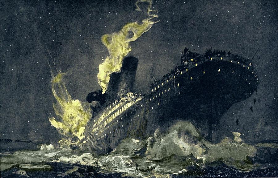 Sinking Of Rms Titanic Photograph by Sheila Terry/science Photo Library ...