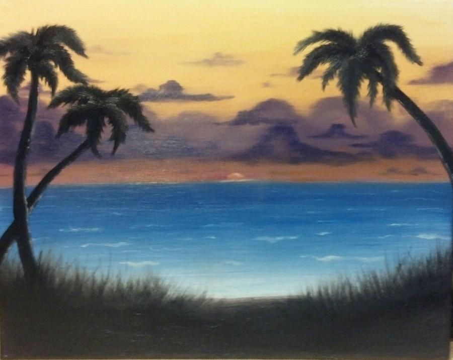 Sunset Painting - Sinking Sun by Nick Ambler