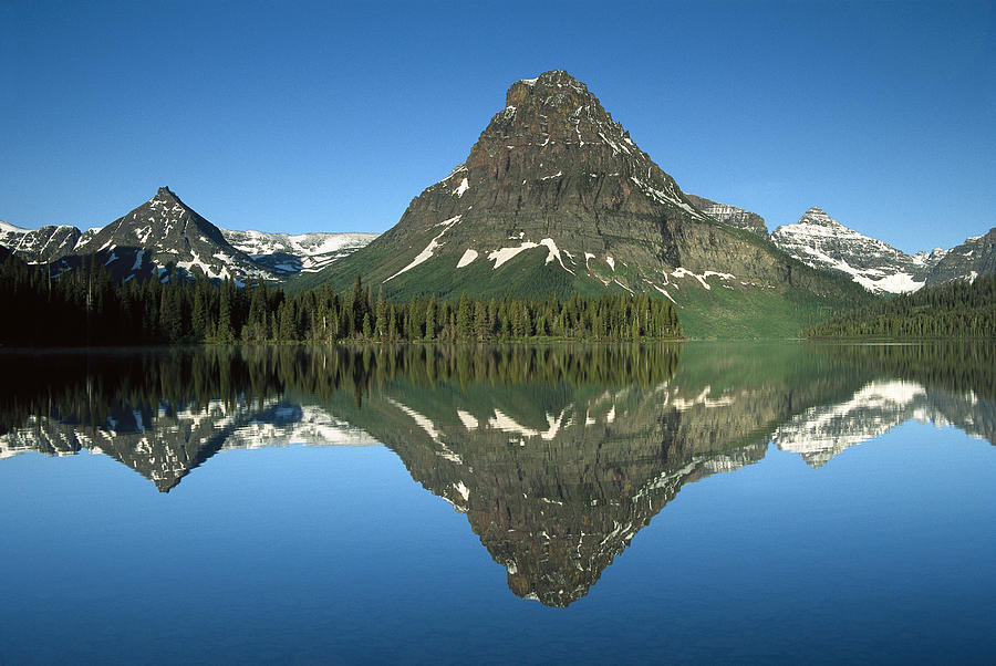 Sinopah Mountain And Two Medicine Lake Photograph by Tim Fitzharris