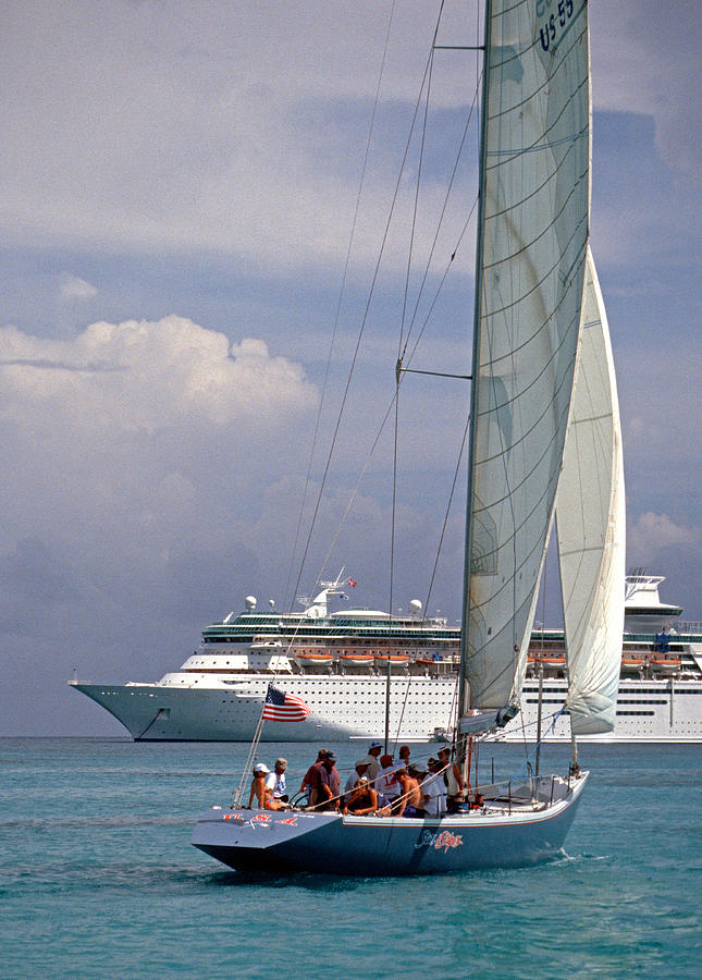 Sint Maarten sailing Photograph by Dennis Cox