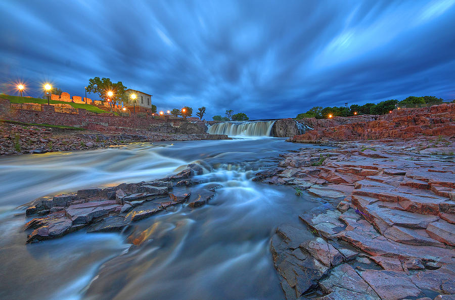 Waterfall Photograph - Sioux Falls South Dakota by Chris Allington