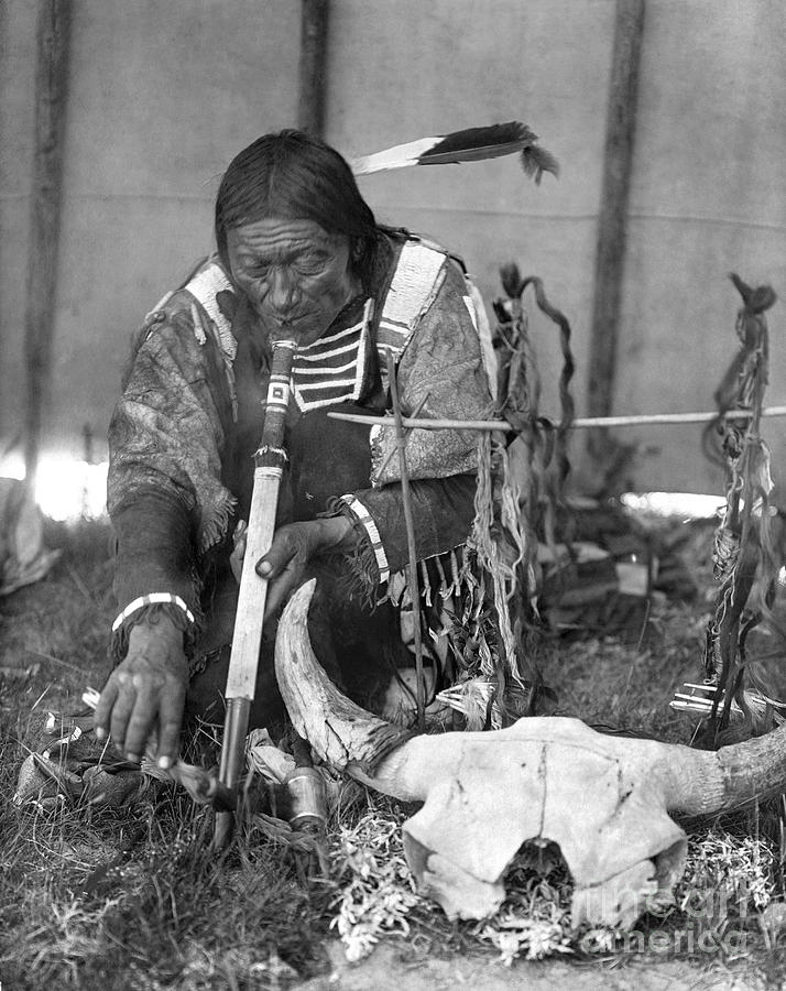 Sioux Medicine Man C1907 To License For Professional Use Visit Photograph By 1691