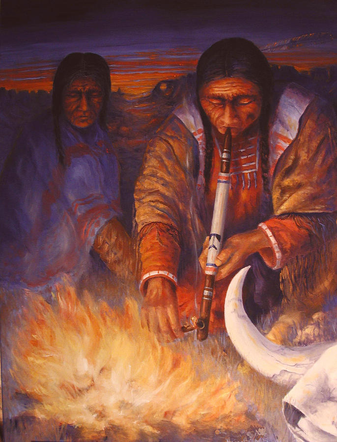 Sioux Smoke Painting by Ritch Gaiti - Fine Art America