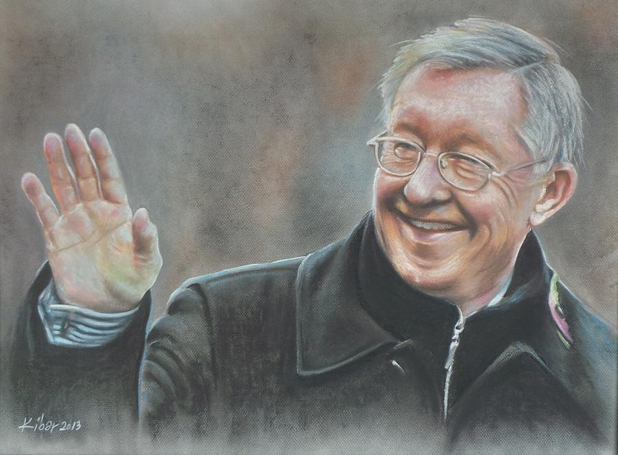 Football Painting - Sir Alex Ferguson - Portrait 5 by Baris Kibar