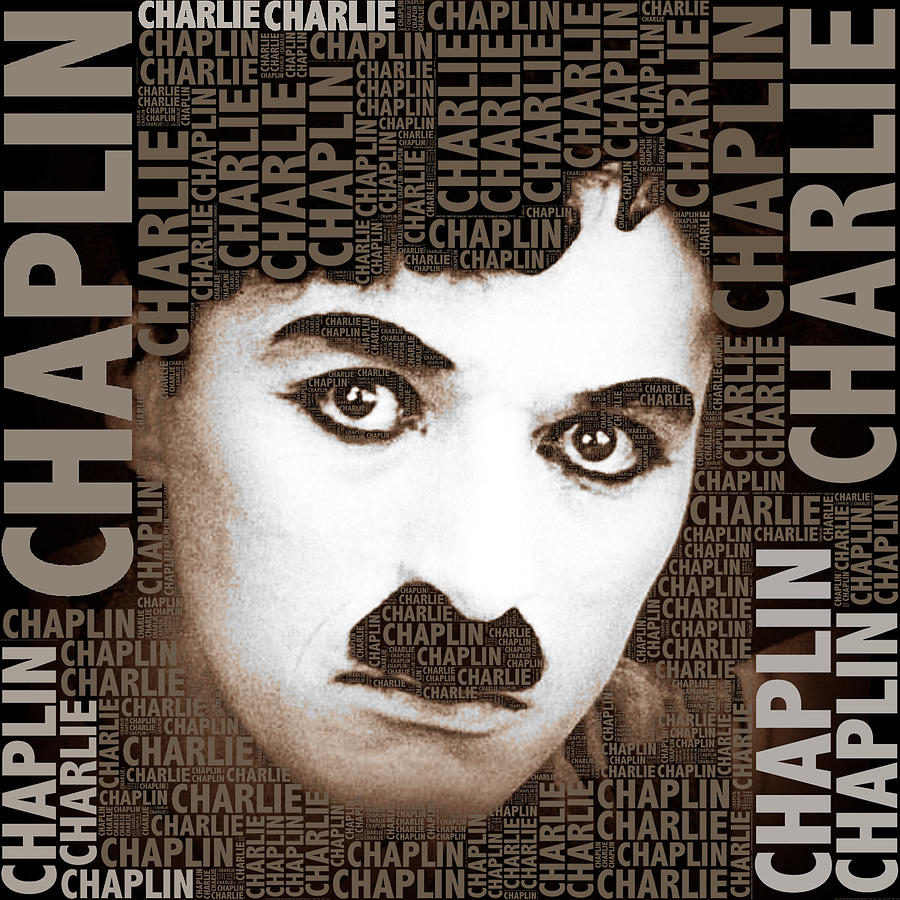Sir Charles Spencer Charlie Chaplin Square Photograph by Tony Rubino