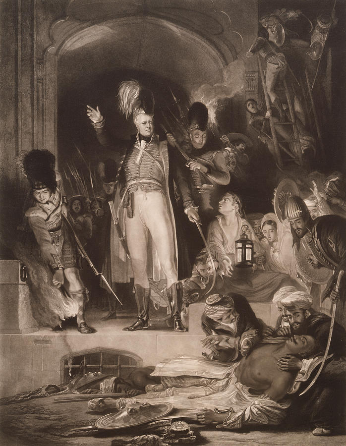 Sir David Baird Discovering The Body Of Tipu Sultan, 1843 Mezzotint Photograph by David Wilkie