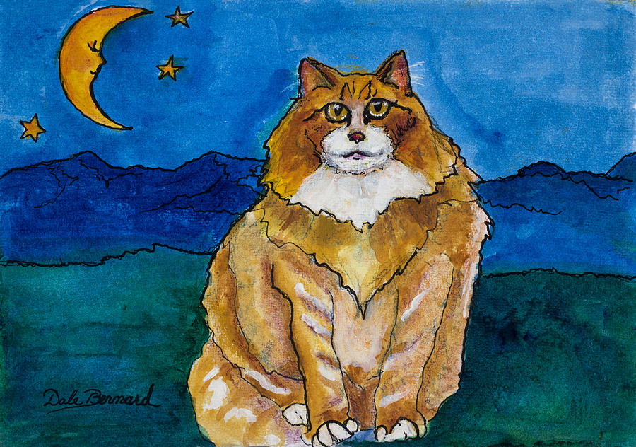 Sir Drake A Lotta Cat III Painting by Dale Bernard