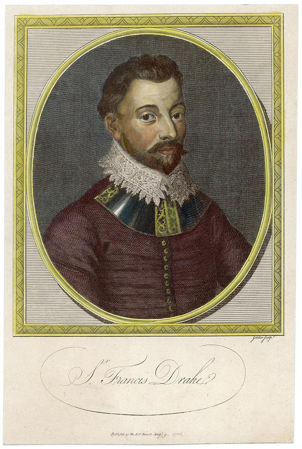 Sir Francis Drake(1545-1596), English Drawing by Mary Evans Picture ...
