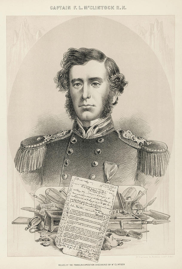 Sir Francis Leopold Mcclintock British Drawing by Mary Evans Picture