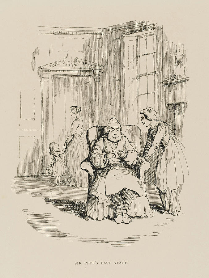 Sir Pitt's Last Stage Drawing By Mary Evans Picture Library - Fine Art 