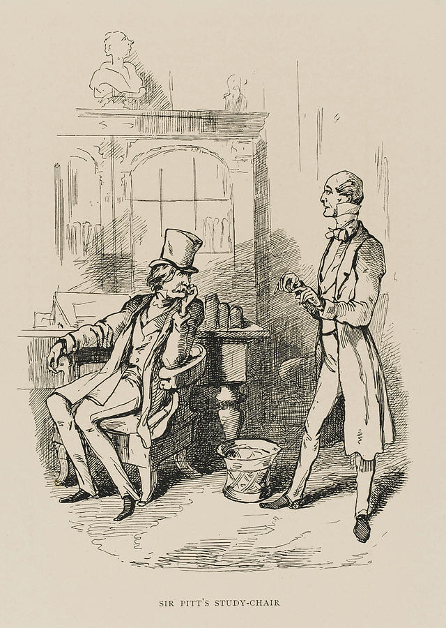 Sir Pitt's Studychair Drawing by Mary Evans Picture Library Fine Art