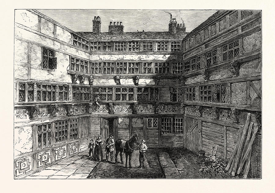 Architecture Drawing - Sir R. Whittingtons House Crutched Friars 1803 London by English School