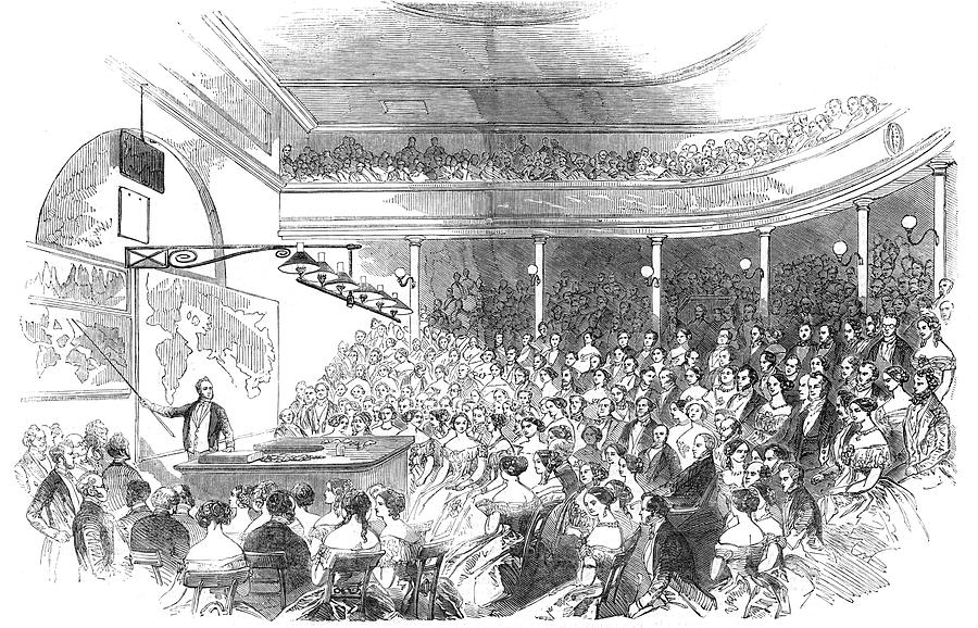 London Drawing - Sir Roderick Murchison  Lectures by  Illustrated London News Ltd/Mar