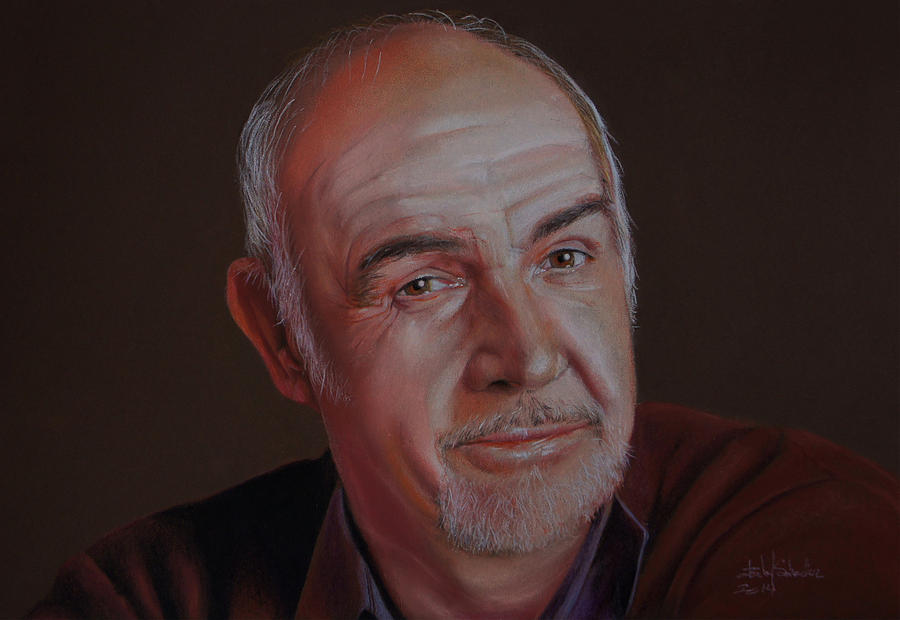 Sir Sean Connery Painting by Isabel Salvador