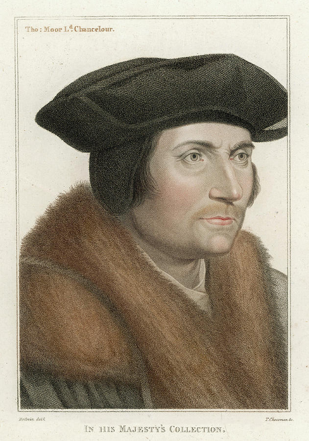 Sir Thomas More English Writer Drawing by Mary Evans Picture Library