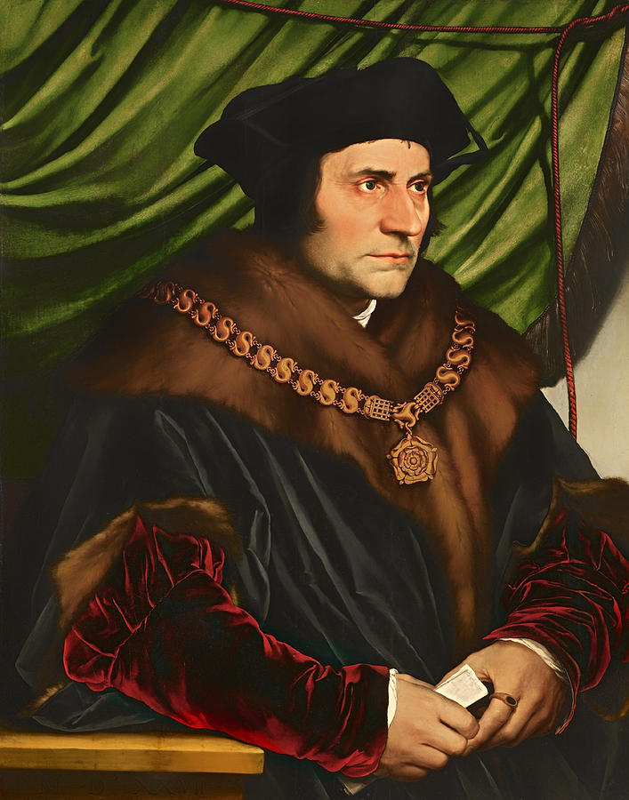 Vintage Painting - Sir Thomas More by Mountain Dreams